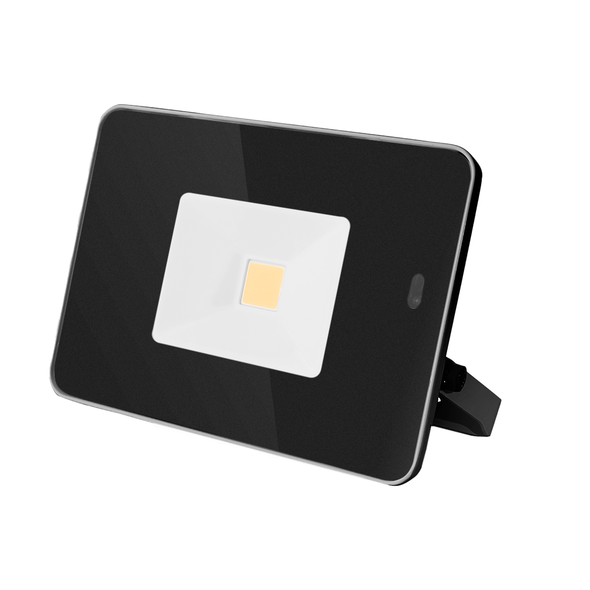 LED reflektor 20W 6500K mozgásérzékelővel fekete + távirányítóval