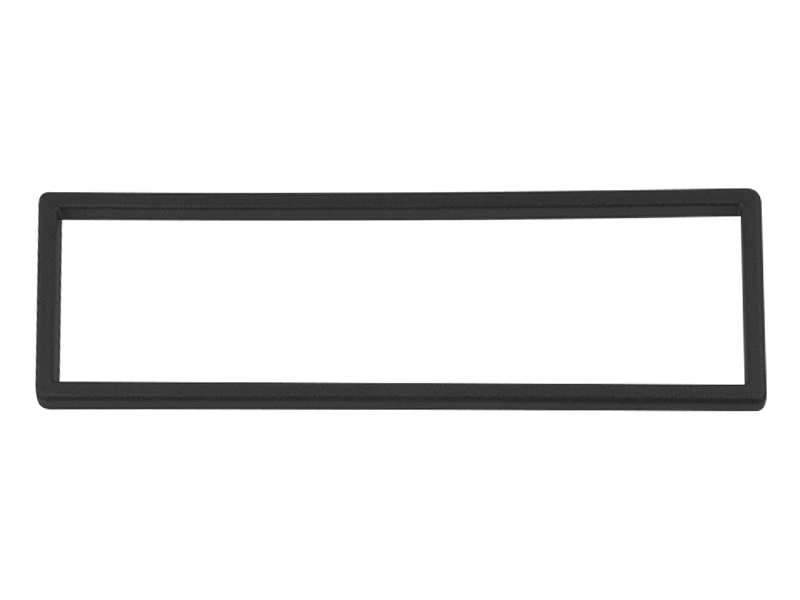 Univerzális 1 DIN autórádió beépítő keret 182 × 53 mm, műanyag, fekete 4622-