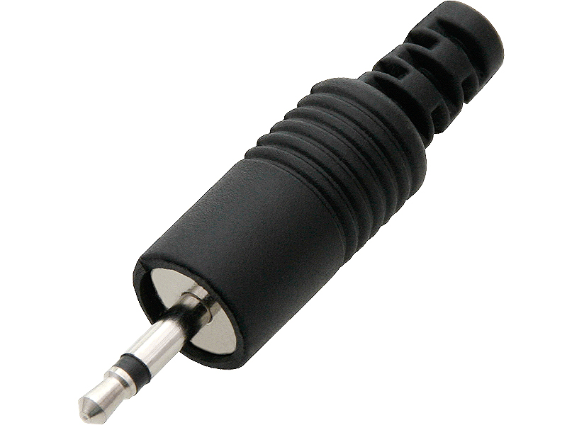 2,5 mm-es mono jack csatlakozó, műanyag 1269-