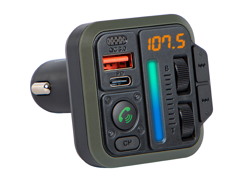 Bluetooth FM transzmitter autóba gyorstöltéssel 20 W 74-173-