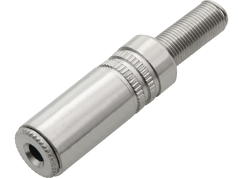 Fém 3,5 mm jack dugó kábelhez 0838-