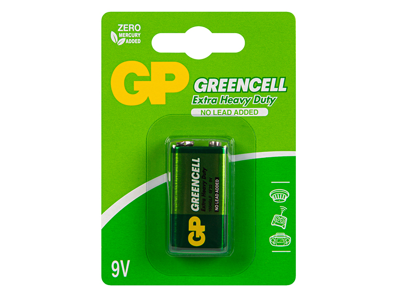 GREENCELL 6F22 elem, 9 V 82-633-