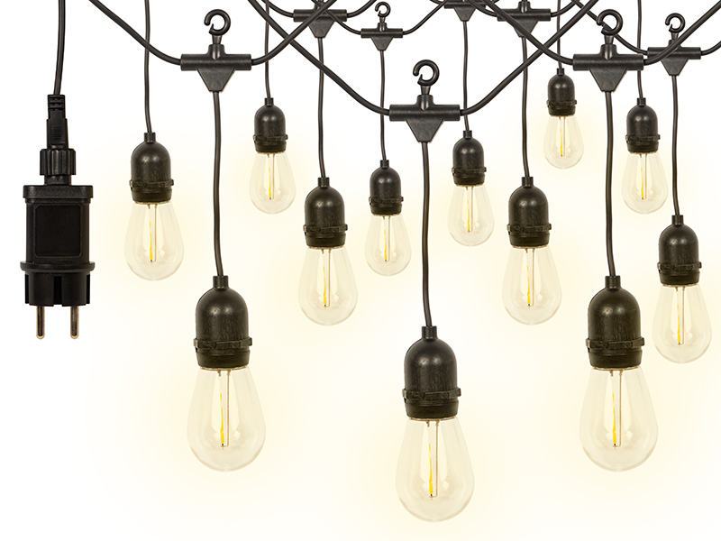 Kültéri LED fényfüzér 12 izzóval, 230 V 70-297-