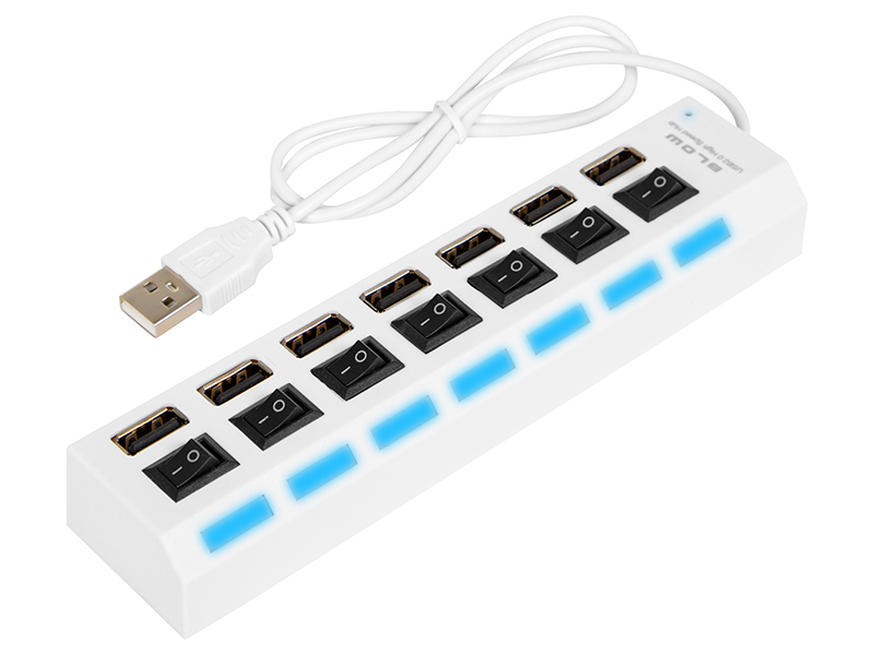DC Fehér USB hub 3,5 × 1,35 mm 86-074-