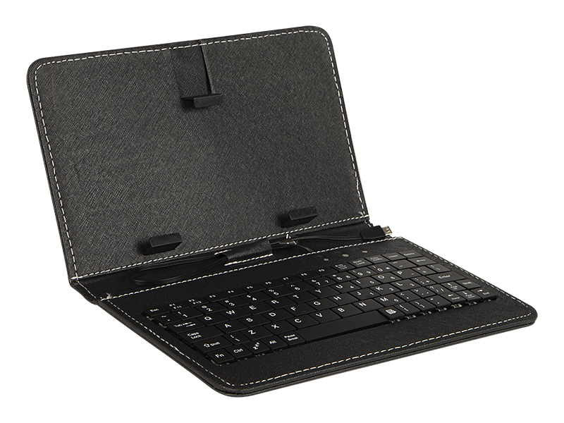 Univerzális 7 colos tablet tok beépített billentyűzettel, micro USB csatlakozással 78-074-