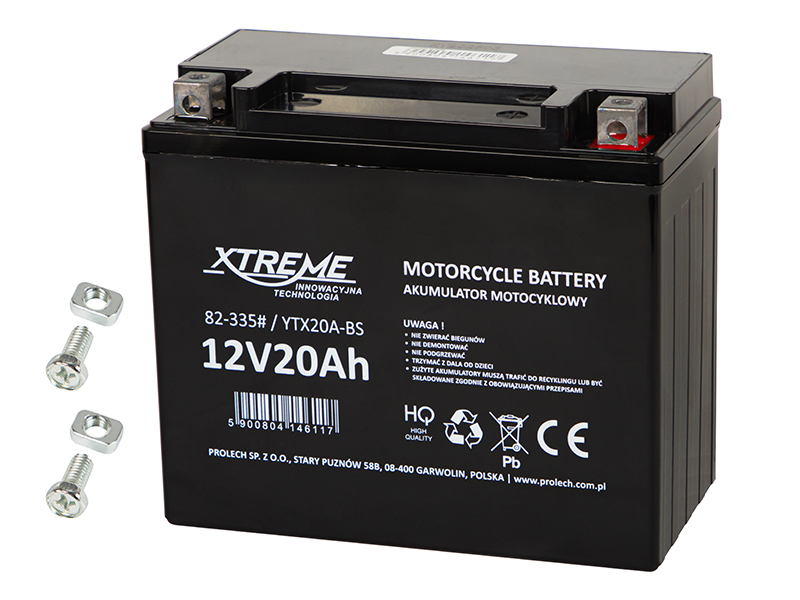 XTREME 12 V 20 Ah motorkerékpár akkumulátor 82-335-