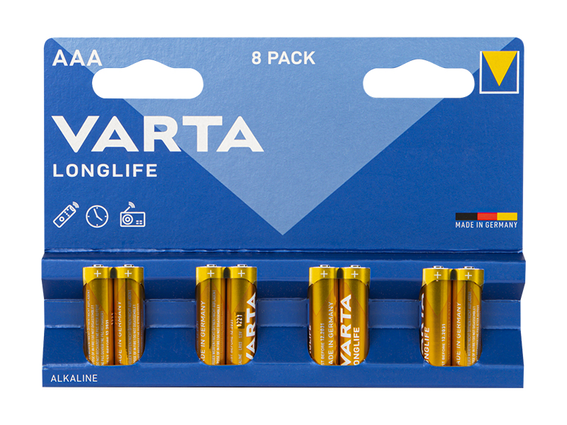VARTA Longlife AAA alkáli elem 1,5 V, 8 db 82-546- - részlet 2