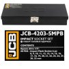 JCB 1/2" Cr-Mo 6-szögletű ütőfej készlet 20 elem 8-32mm
