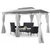 Szürke kerti pavilon 3 × 4 m CH-TUN5712