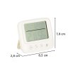 Hidrométer óra szobahőmérő LCD páratartalommérő