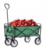 ZÖLD ÖSSZEHAJTHATÓ KERTI KOCSI 116 x 54 x 90 cm *5168