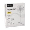 Fehér Álló Ventilátor 45W *4218