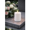 Fehér LED gyertya 7 x 10 cm *9384