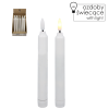 LED ELEMLÁMPÁS FEHÉR 16,5 CM VEGYES MINTÁK disp=20db. *0375