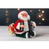 Mikulás Harmonika Lábbal - Játszó LED 25,5 CM *6512