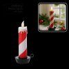 Karácsonyi LED gyertya 10 x 10 x 27,5 CM fehér-piros *7724