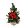 Karácsonyi Fenyőfa 10 LED 40 cm Piros-Arany *0738