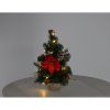 Karácsonyi Fenyőfa 10 LED 40 cm Piros-Arany *0738