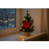 Karácsonyi Fenyőfa 10 LED 40 cm Piros-Arany *0738