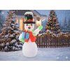 Felfújható LED hóember 180 CM *0400