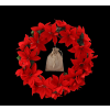 BETLEHEMI CSILLAG KARÁCSONYI KOSZORÚ 40 CM LED *2046