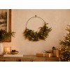 Karácsonyi koszorú 45 cm fenyőfával LED, csomagolás=12 db *2077