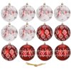 196034 ca1536 zestaw bombek choinkowych 10 cm 12 szt M0