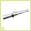 204588 act0011 gryf prosty czarny 180 cm 25 mm M0