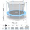 trampolina ogrodowa 8ft 252cm 63989