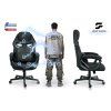 fotel gamingowy obrotowy krze 62402