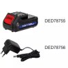12V 1,5 Ah Li-Ion csereakkumulátor a DED7885 DED78755 DED78755 készülékhez