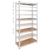 regal metalowy magazynowy 180x90x40 srebrny rebel a3e9e8427c5b4a8788e2512587c8184a a1180aea