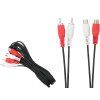 RCA hosszabbító kábel 2× RCA apa – 2× RCA anya, 3 m – 0476-