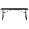 Összecsukható kerti asztal 180cm grafit GF0052