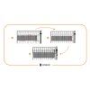 Grafit kerítésszalag 4,75CMX35M 450g/m2 20 CLIPS FN0003