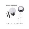 Kerti napelemes lámpatest SOLIS LED 0,24W, 15cm, 4000K