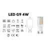 KOBI LED izzó G9 4W 4000K 350LM KAG94WNB360 4W 4000K 350LM KAG94WNB360