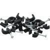 Kábelcsipesz 100db 6 mm fekete kerek