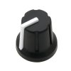 Gomb N-1 potenciométerhez 6mm tengely fehér 16mm 16mm