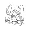 M-Quick csőbilincs 2153114 18-22mm PA világosszürke OBO