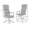 fotel biurowy z mikrosiatki s 36805