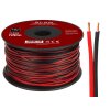 Hangszóró kábel 2x0,22 mm fekete/piros