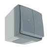 Vak kapcsoló AQUATIC PRO IP55 szürke/grafit 10db