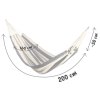 Hammock Malaga Double kék-fehér