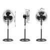 Állvány ventilátor 355010 fekete