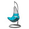 Függő kerti szék Cabana szürke + világoskék párnák Sofotel