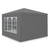 Kerti pavilon 4 fal 3 x 3 m szürke Plonos