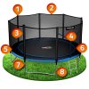 trampolina ogrodowa 12ft 374c 50722