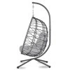 Függő kerti szék Tihuana szürke + szürke párnák Sofotel