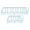 Kerti medence szerkezettel 549 x 274 x 122 cm 12 az 1-ben Bestway 56710